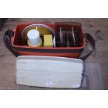 A vintage picnic set