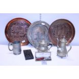 A job lot of assorted metal ware and other items. Shipping unavailable