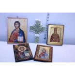 A job lot of religious themed items