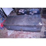 A WW2 wooden tank buster shell case box. shipping unavailable