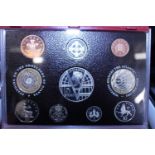 A 2001 Royal Mint proof coin set