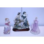 A selection of assorted figures including Coalport