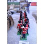 A job lot of Britains military metal figures