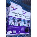 Six new boxed memory foam neck rests