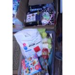 A job lot of knitting kits and other