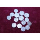 A selection of pre 1947 silver coins