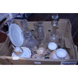 A job lot of assorted collectables including decanters, shipping unavailable