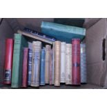 A box full of antique books