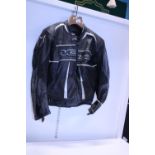 A Racing Construction leather motorbike jacket size L