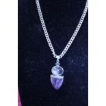 A 925 silver chain and pendant