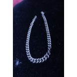 A hallmarked silver chain for scrap 34.5g