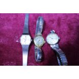 Three vintage ladies watches