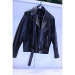 A men's leather look jacket