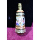 A antique hand painted Dresden porcelain scent bottle in excellent condition