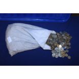 11KG of uncirculated three penny pieces