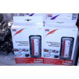 Two boxed 12v high frequency battery chargers