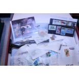 A job lot of assorted loose world stamps