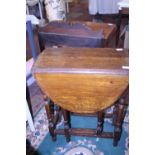 A antique drop leaf gate leg table, shipping unavailable