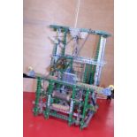 A Meccano beaming loom model, (looks complete, bits in bottom of box)
