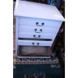 A vintage five drawer music cabinet, Postage unavailable