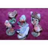 Six assorted Royal Doulton bird figures