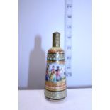 A antique hand painted Dresden porcelain scent bottle with stopper in excellent condition