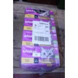 Four new sealed boxes of Whiskers Cat food (in date)