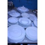 A large West German bone china dinner service, shipping unavailable