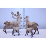 A family of Beswick Deer