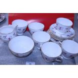 A Royal Osborne bone china tea service, shipping unavailable