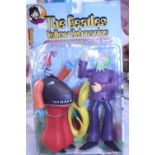 A Beatles Yellow Submarine novelty figure set by McFarlane toys