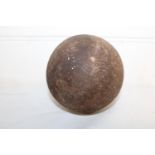 A antique cast iron canon ball, D10cm shipping unavailable