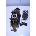 Two assorted antique clocks (for spares and repairs). Shipping unavailable
