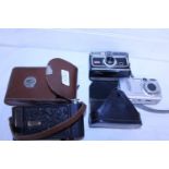 A selection of vintage cameras