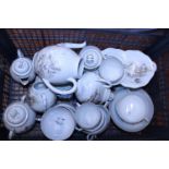 Two Oriental porcelain tea services, shipping unavailable
