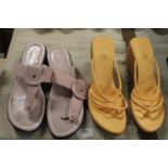 Two new pairs of ladies sandals including Faith size 39 and Daniel Hechter