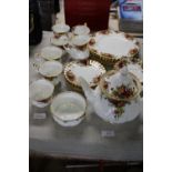 A twenty seven piece Royal Albert Old Country Roses tea service