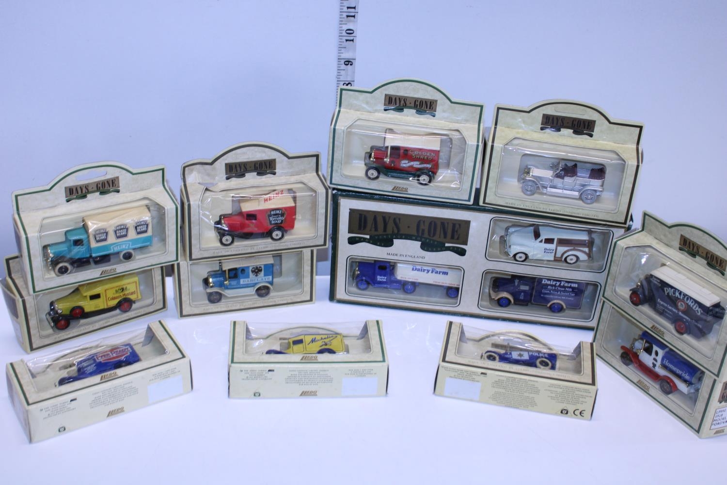 A selection of Days Gone die-cast models