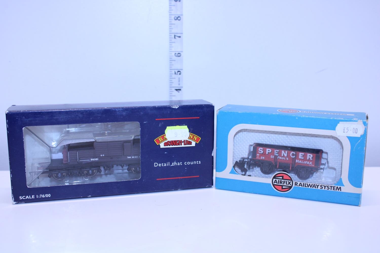 A boxed Bachmann wagon and airfix wagon