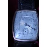 A vintage 9ct gold bodied wrist watch for scrap