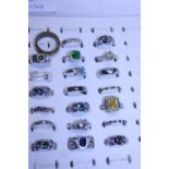 A selection of costume jewellery dress rings (box not included)