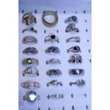 A selection of costume jewellery dress rings (box not included)