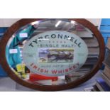 A vintage advertising mirror, shipping unavailable