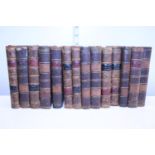 A set of fourteen leather bound Victorian The History of England by David Hume ESQ 'Cooke's Edition'