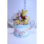 A limited edition Winnie the Pooh Cardew Collectables 'Birthday Cake' teapot