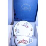 A boxed Royal Worcester cup and saucer set