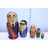 A set of Russian president dolls