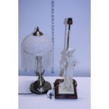 A pair of contemporary table lamps, shipping unavailable