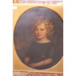 A antique oil on canvas with restoration artist unknown. Shipping unavailable
