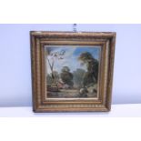 A oil on board signed by James Stark 1794-1859, a Noridge school artist, depicting a cottage in a